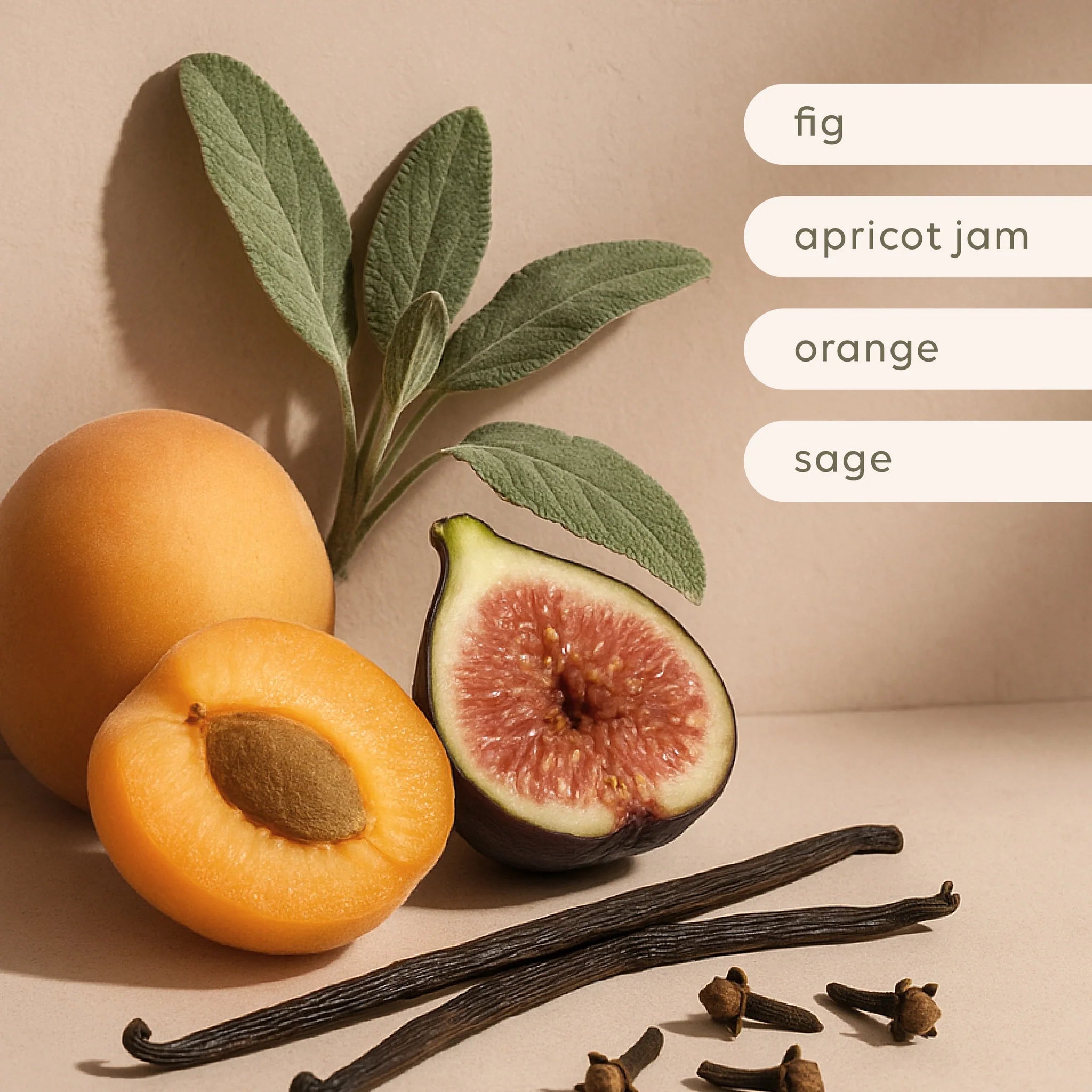 Soy Candle - Apricot & Sweet Fig