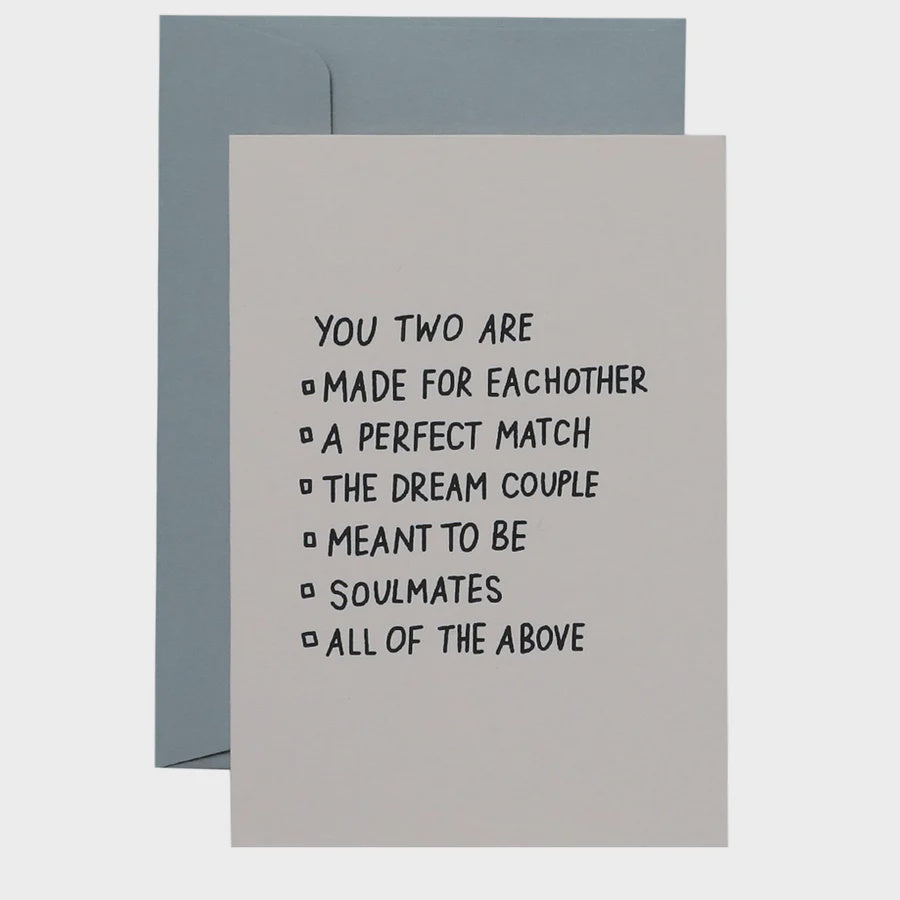 Card - Multiple Choice Couple