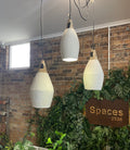 Noma Paper Mache Pendant - Ivory