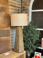 Sula Paper Mache Table Lamp - Cacao