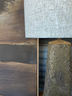 Sula Paper Mache Table Lamp - Cacao
