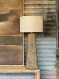 Sula Paper Mache Table Lamp - Cacao
