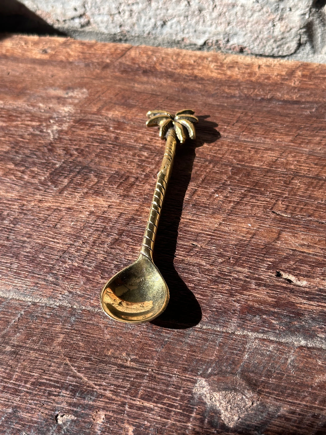 Brass Palm Tree Spoon