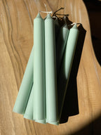 Thin Taper Pillar Candle Medium - Mint Green