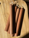 Thin Taper Pillar Candle Medium - Russet