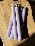 Thin Taper Pillar Candle Medium - Lilac