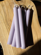 Thin Taper Pillar Candle Medium - Lilac
