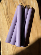 Thin Taper Pillar Candle Medium - Purple