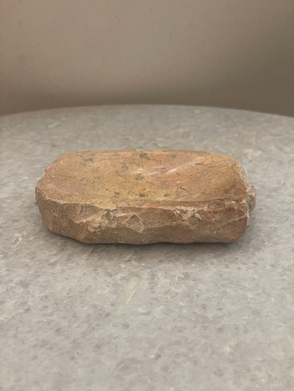 Natural Marble Soap Dish - Fossil