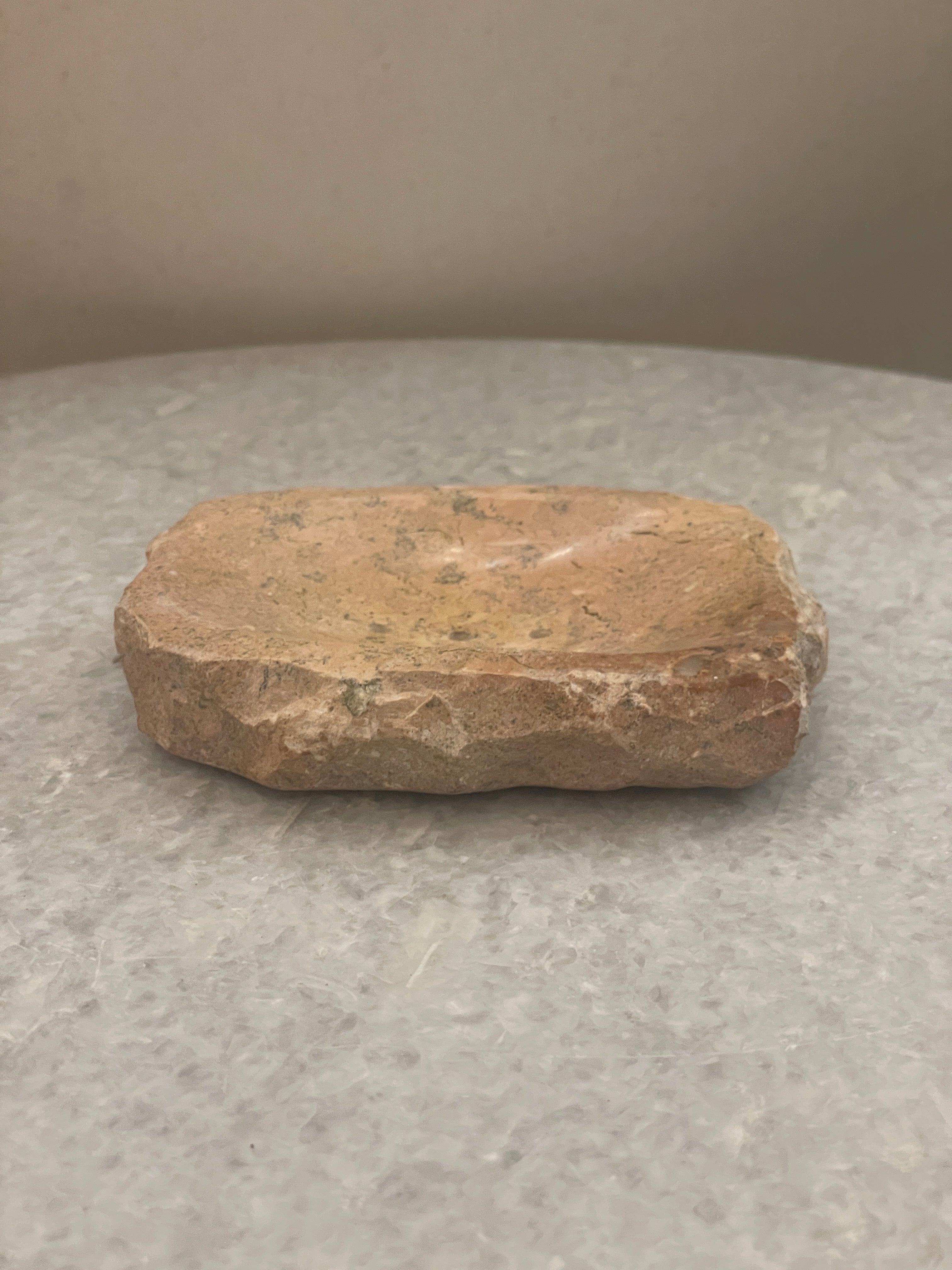 Natural Marble Soap Dish - Fossil