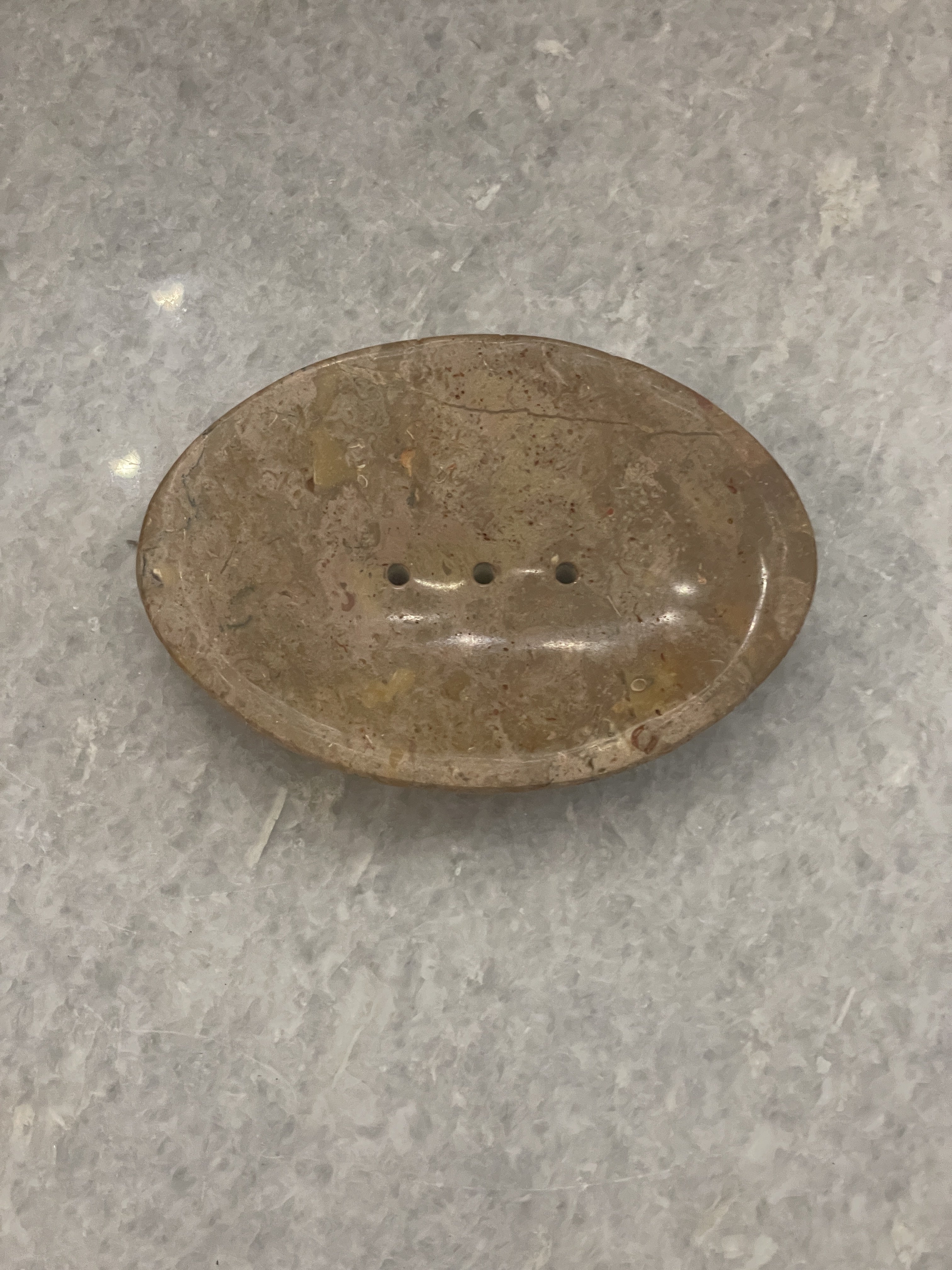 Oval Soap Dish - Fossil