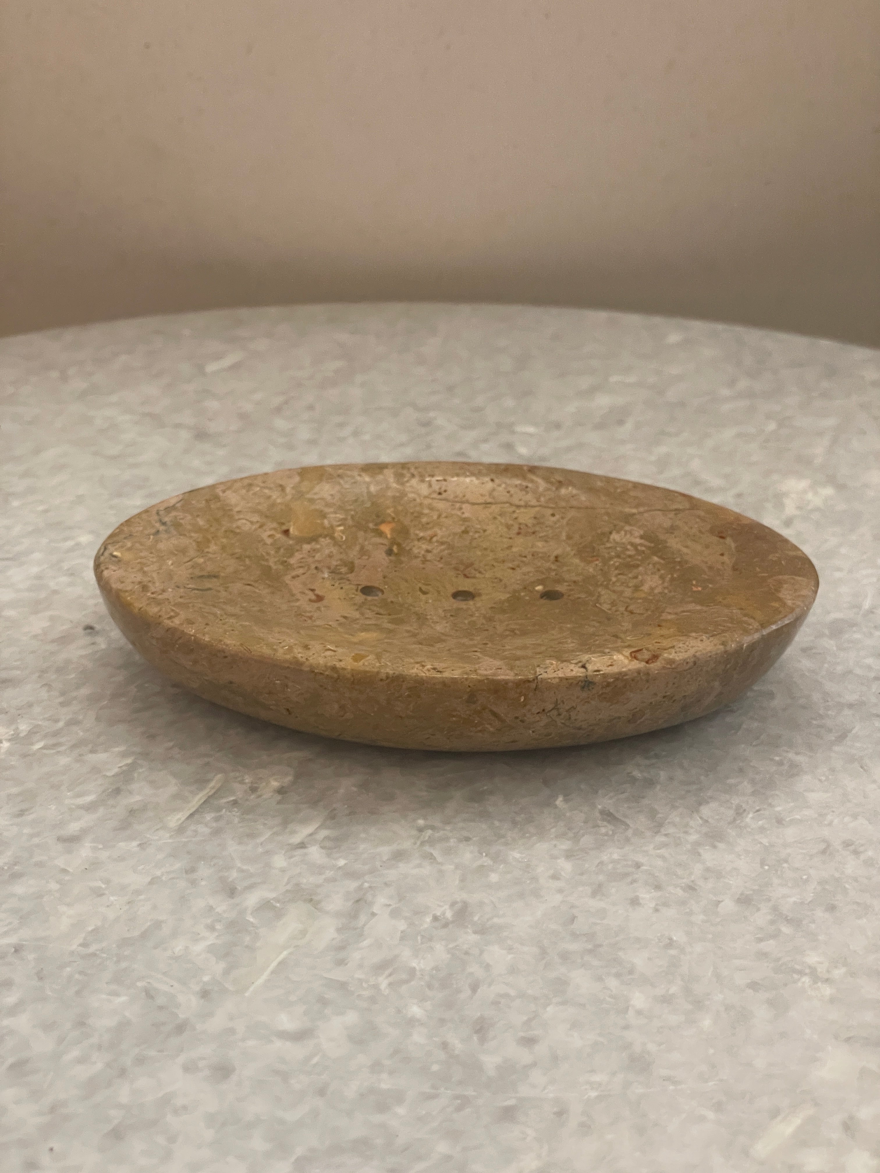 Oval Soap Dish - Fossil