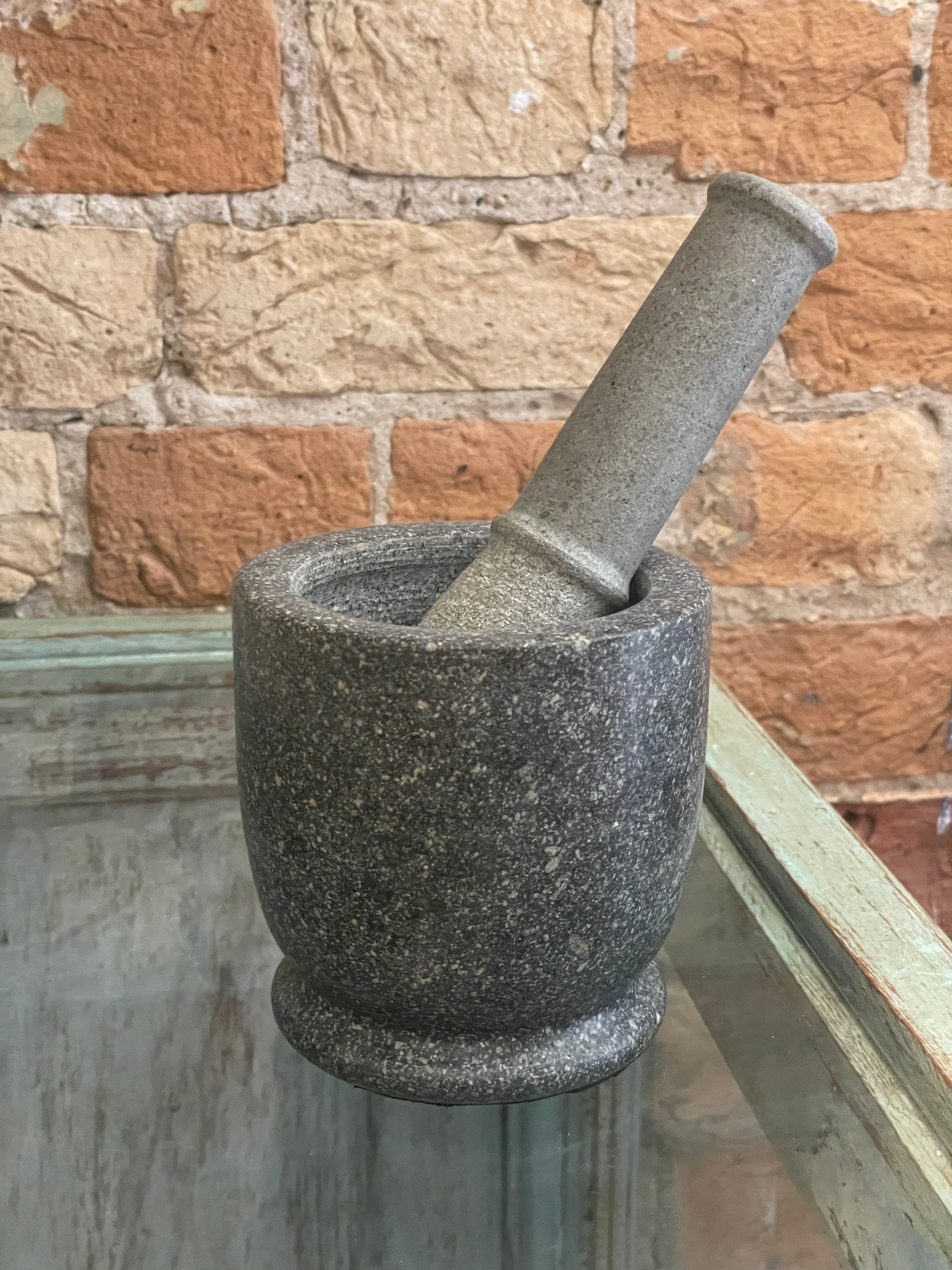 River Rock Mortar & Pestle