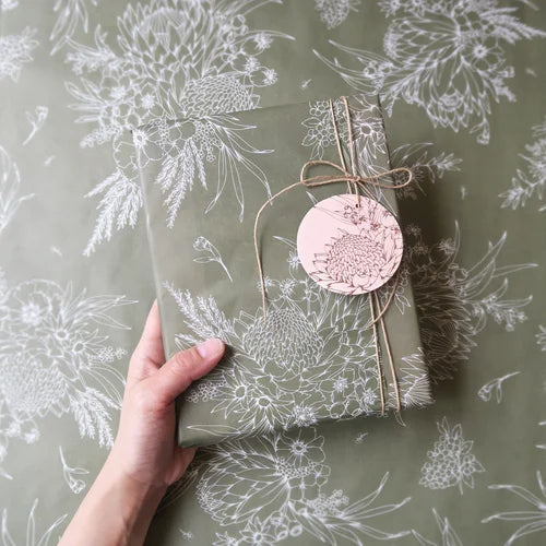 Tissue Paper - King Protea Olive