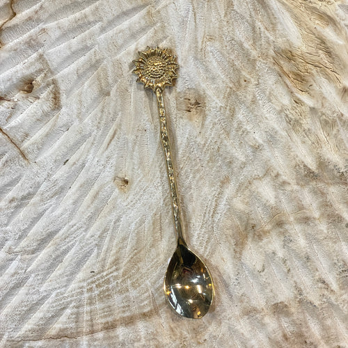 Brass Sunflower Spoon