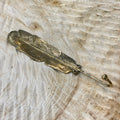 Brass Hook - Feather