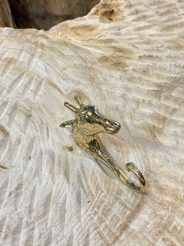 Brass Giraffe Hook