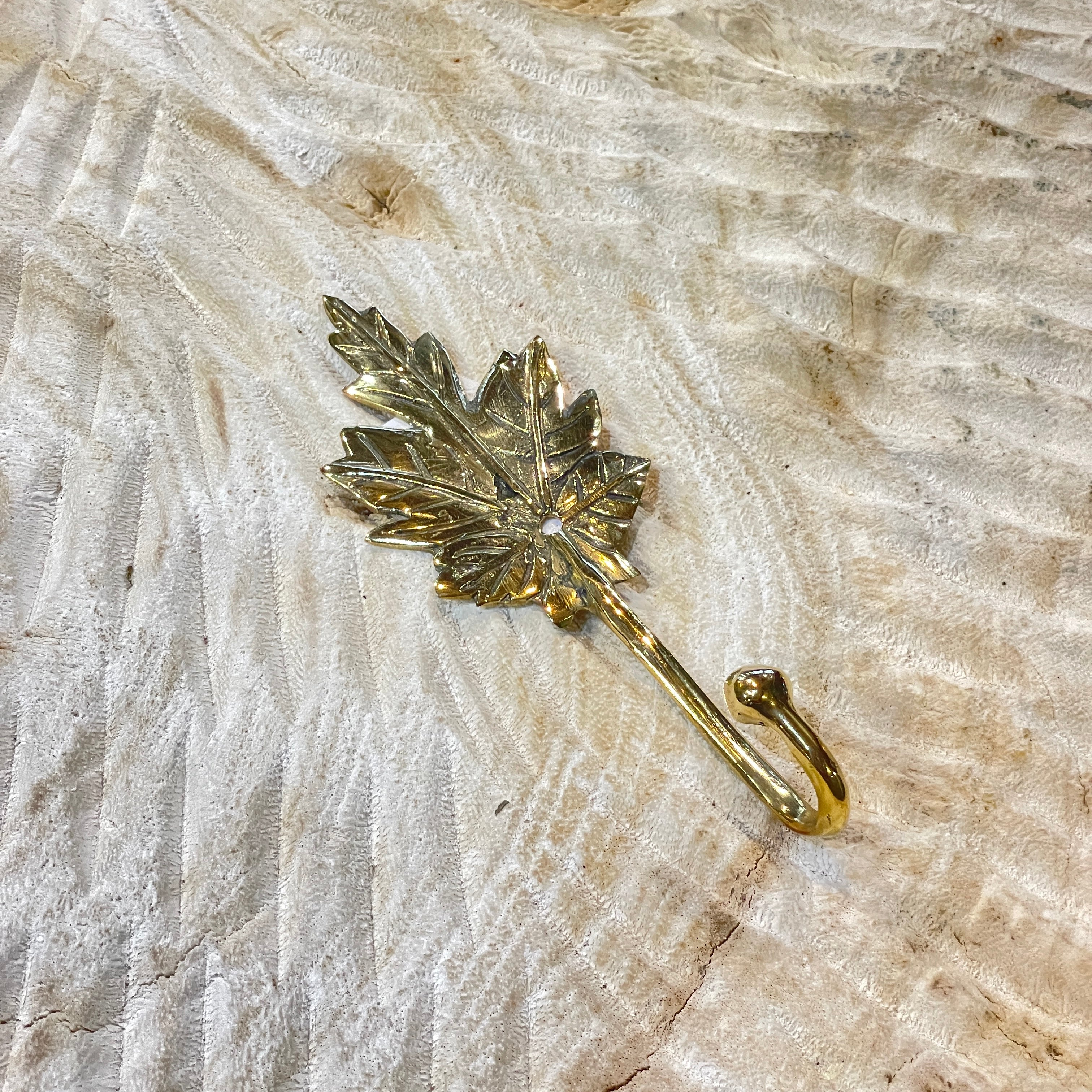 Brass Maple Hook