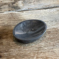 Oval Stone Soap Dish - Charcoal Grey