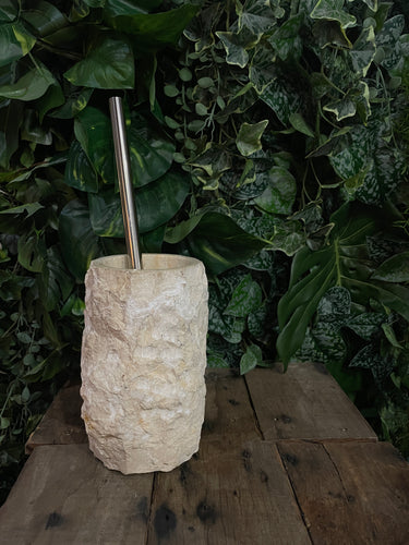 Natural Rock Toilet Brush Set