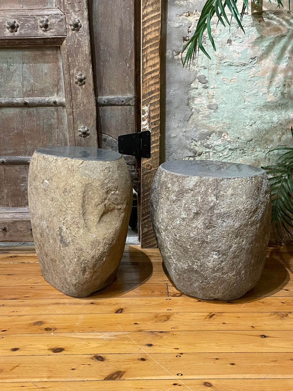 Natural River rock Stone Stool/Table