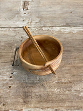 Wooden Chopstick & Bowl Set