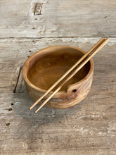 Wooden Chopstick & Bowl Set