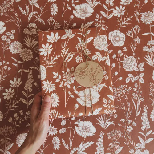 Tissue Paper - Wildflowers Rust