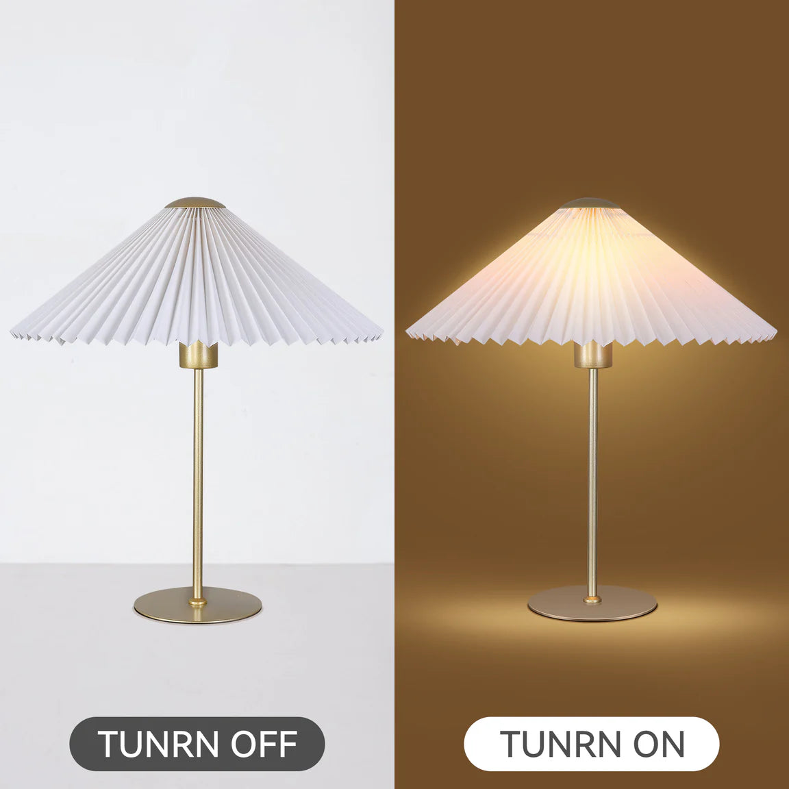 Peck Pleated Table Lamp