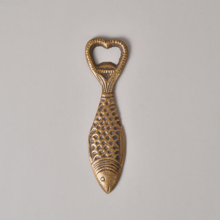 Bottle Opener - Brass Fish