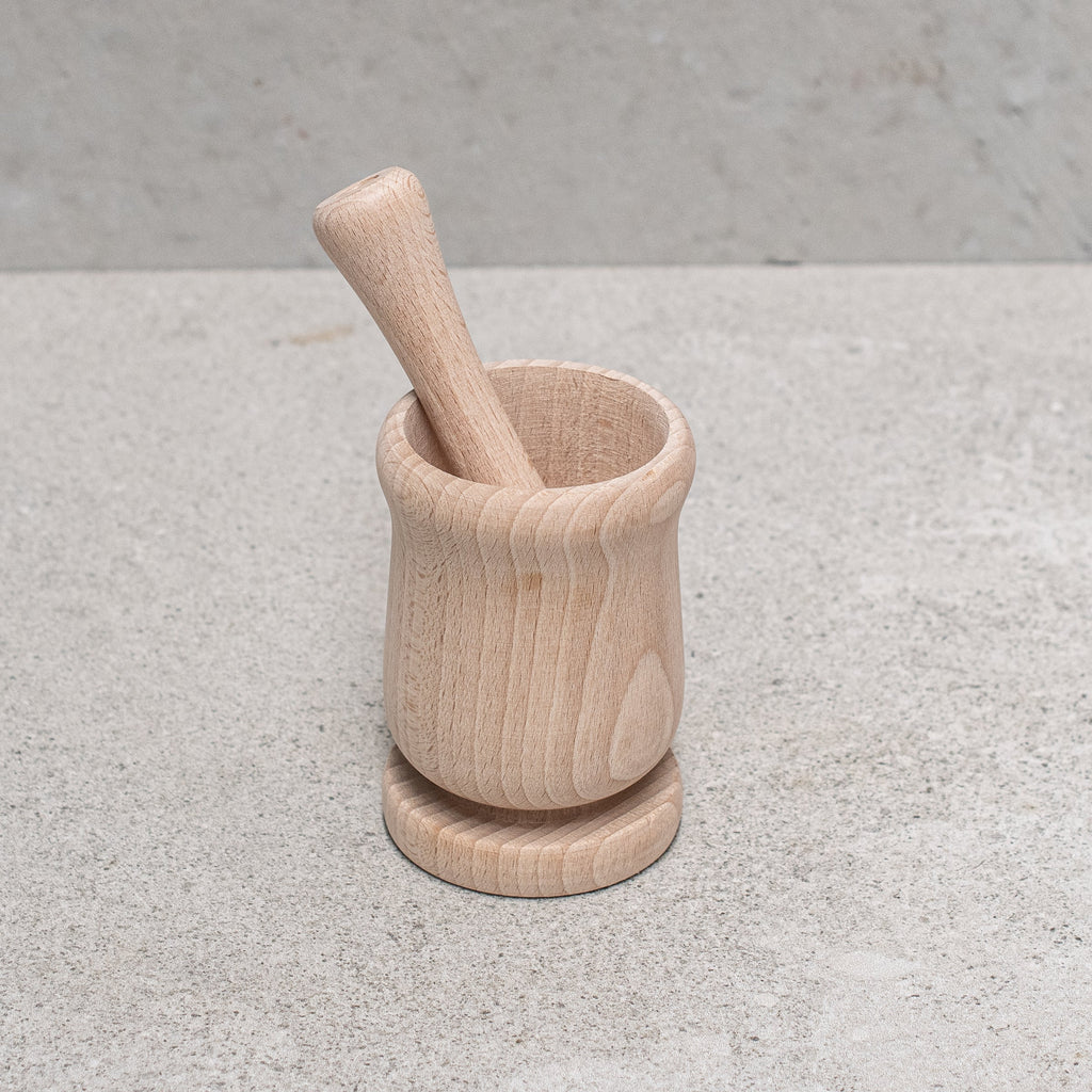 Wooden Mortar & Pestle