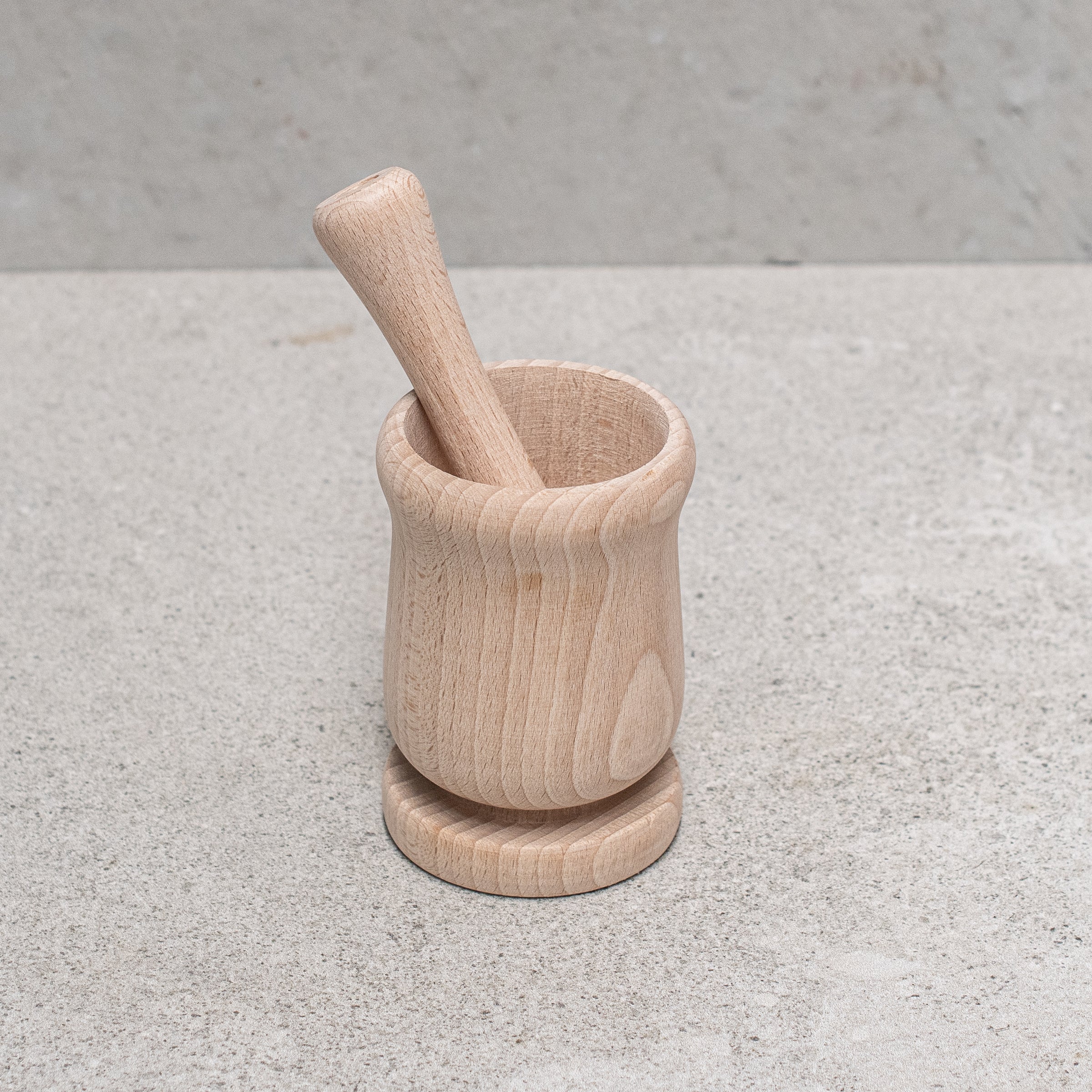 Wooden Mortar & Pestle