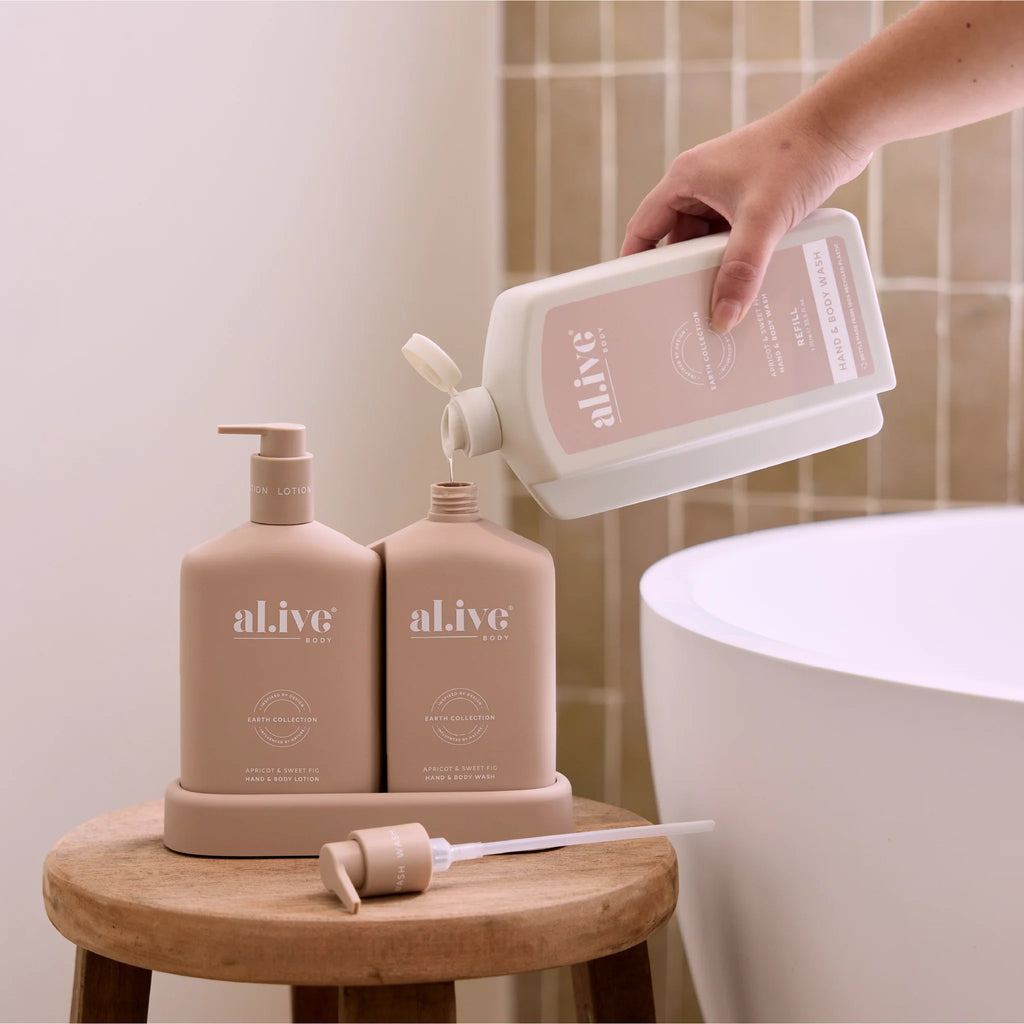 Wash Refill Bottle - Apricot & Sweet Fig