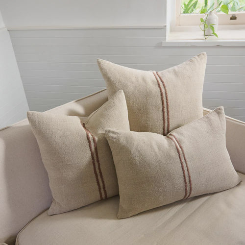 Orion Cushion - Natural/Chocolate