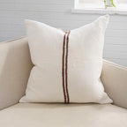 Orion Cushion - White/Chocolate