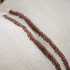 Orion Cushion - White/Chocolate