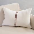Orion Cushion - White/Chocolate