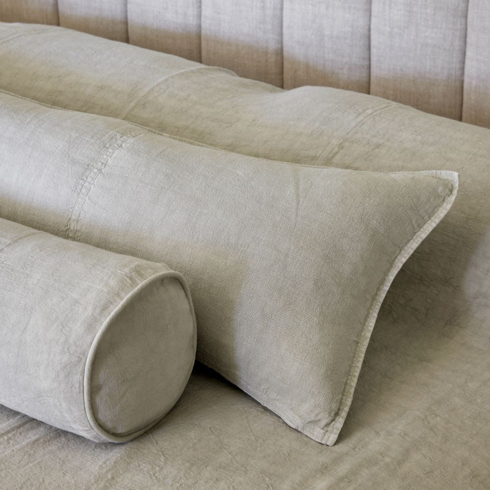 Luca Bolster Cushion - Putty