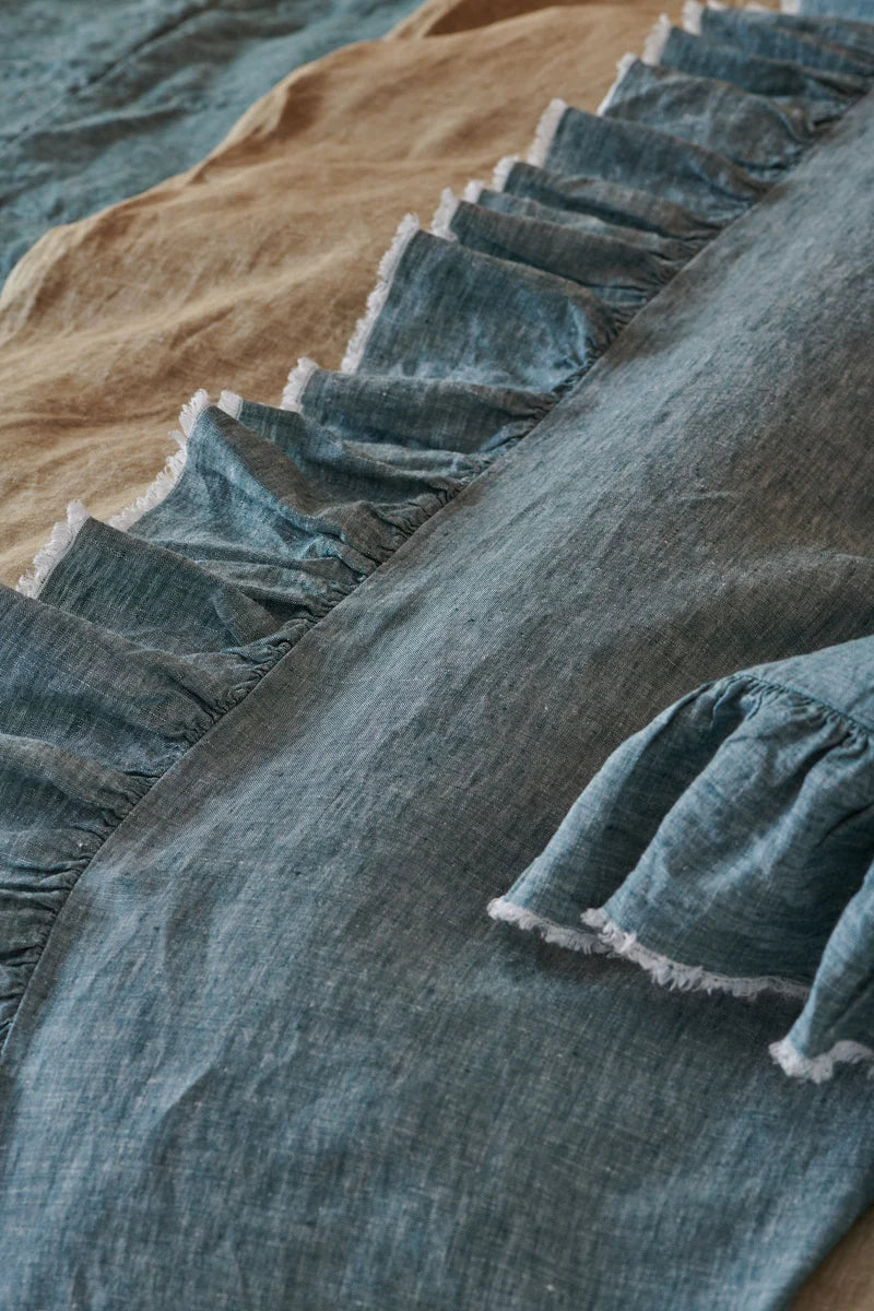 Flat Sheet - Spruce Ruffle