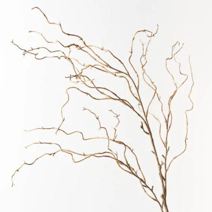 Twig Curly Willow Spray - Sand