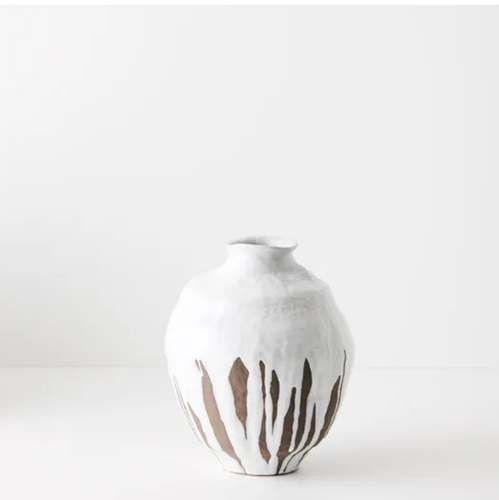Vase - Sierra White Brown