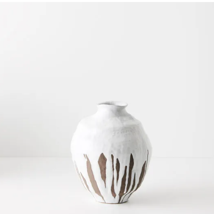 Vase - Sierra White Brown