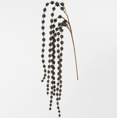 Hanging Glitter Stem Olive Green