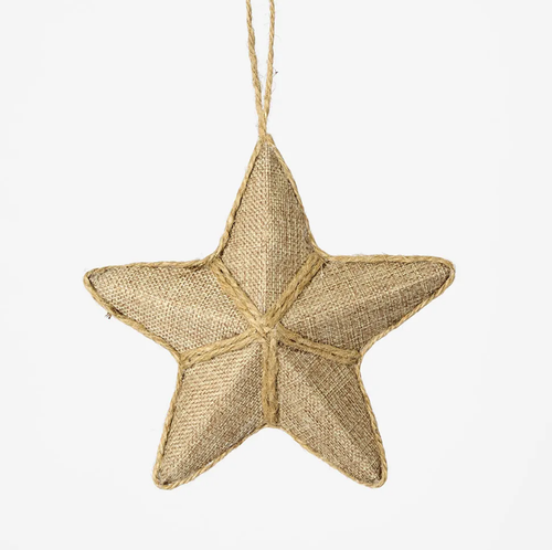 Bowral Linen Star Tree Decoration