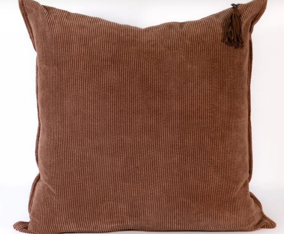 Hudson Corduroy Cushion - Clay