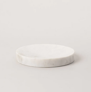 Round Marble Soap dish - With Indent