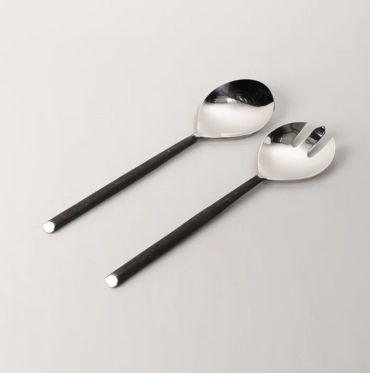 Salad Server - Classic Handle Burnished