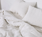 Duvet Cover - Navy Pinstripe