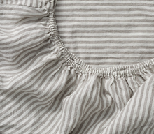 Fitted Sheet - Grey & White Stripe