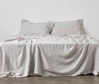 Flat Sheet - Grey & White Stripe